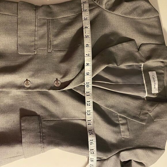 Calvin Klein Gray Blazer Size 4 - Picture 8 of 10